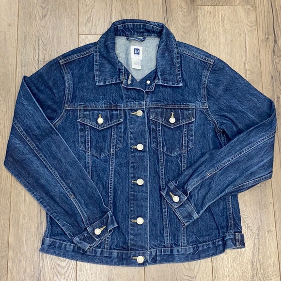 Gap Factory Women's Classic Medium Blue Denim Jean Jacket - Picture 1 of 7
